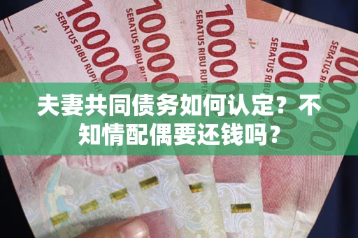 济南夫妻共同债务如何认定？不知情配偶要还钱吗？